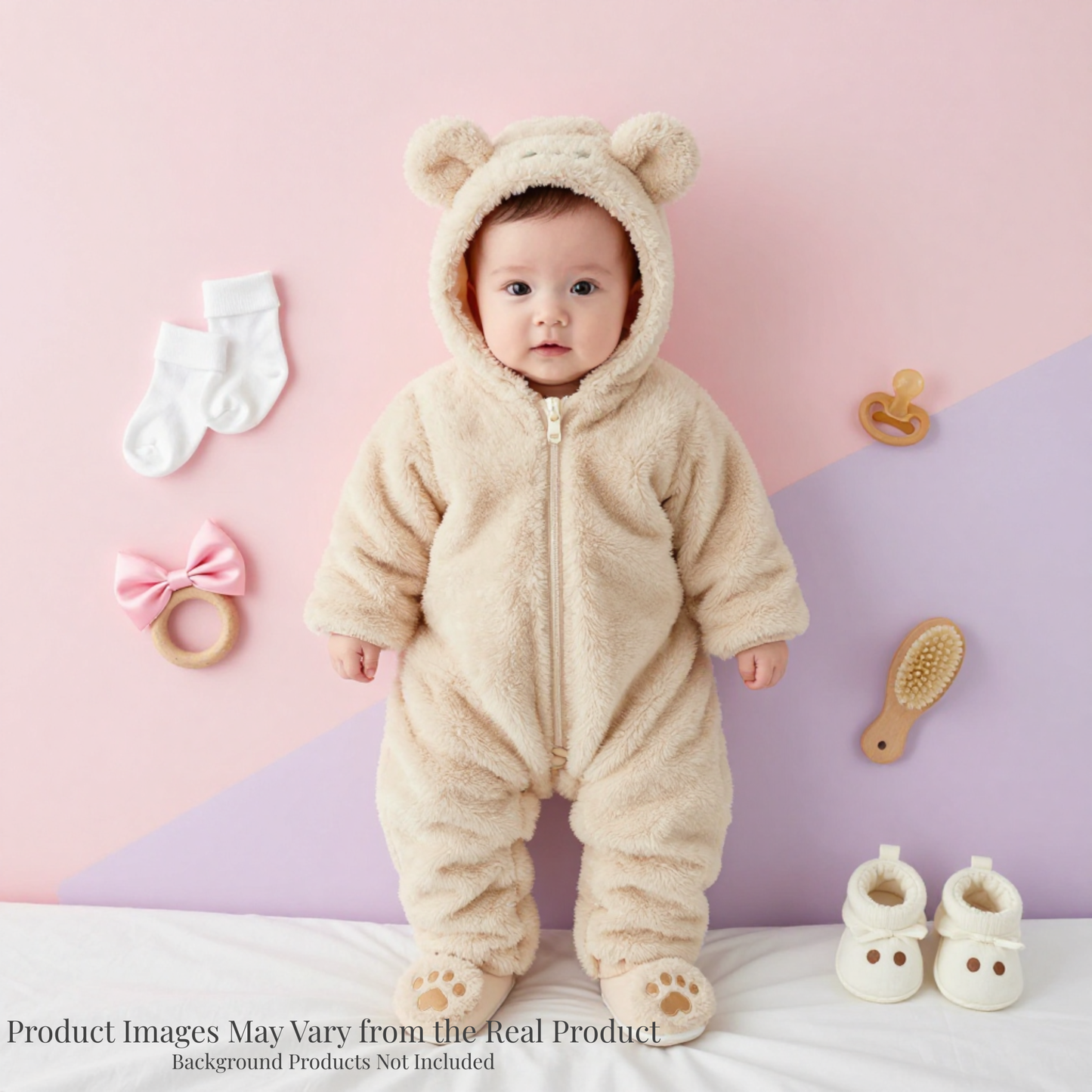 Baby Clothes Autumn And Winter Clothes One-Piece Thickened Romper Newborn Cotton Coat Outing Suit Hugging Clothes