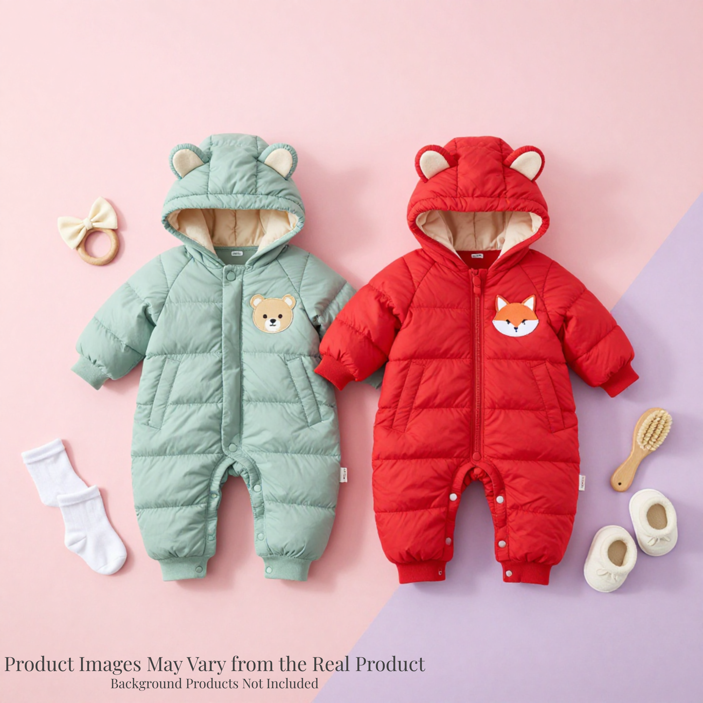 Newborn Baby Clothes Winter Climbing Clothes Baby Romper Boys And Girls One-Piece Suit Outer Wear
